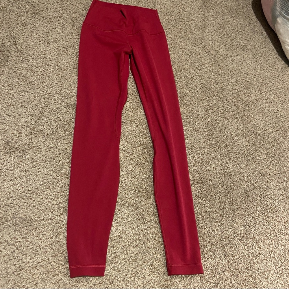 Lululemon Align 25” Red Leggings